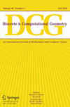 DISCRETE & COMPUTATIONAL GEOMETRY雜志封面